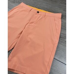 Macade Men's Golf‎ Athletic Stretch Slim Fit Shorts Peach Orange Size 32